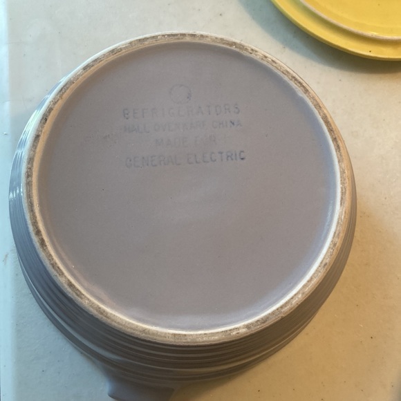 Refrigerators Hall Ovenware China - Made For General Electric Large Casserole - Picture 7 of 14